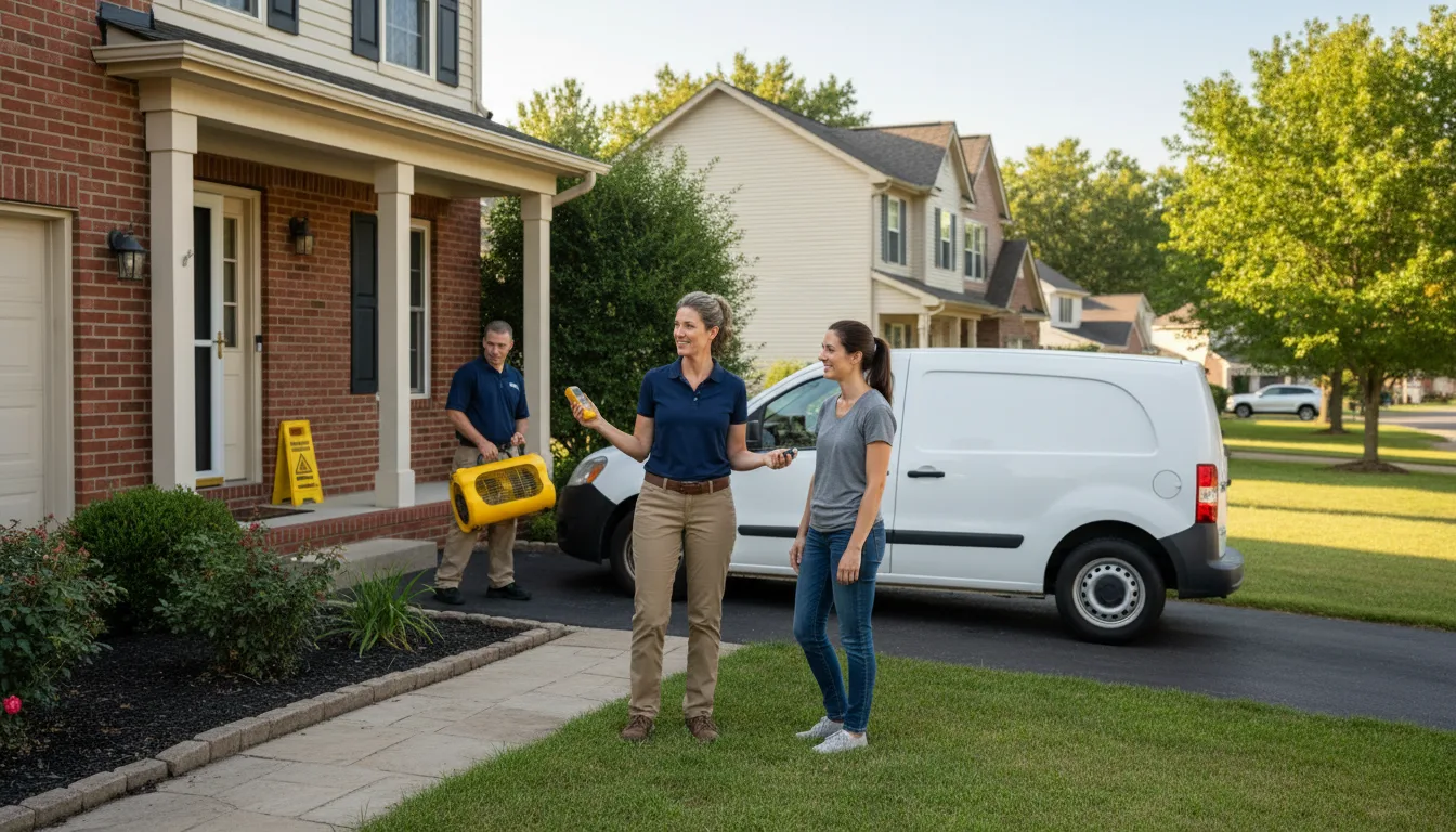 Residential water damage restoration in Tennessee